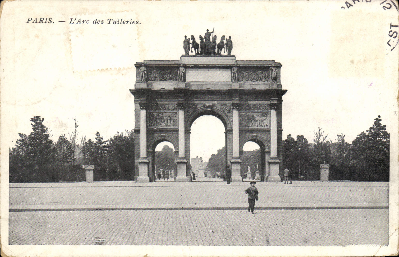 CPA Paris l'Arc des Tuileries 