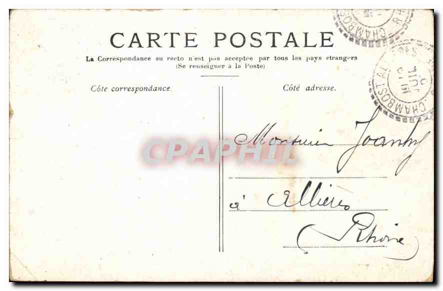 CPA Paris l'Arc des Tuileries  — Rückseite