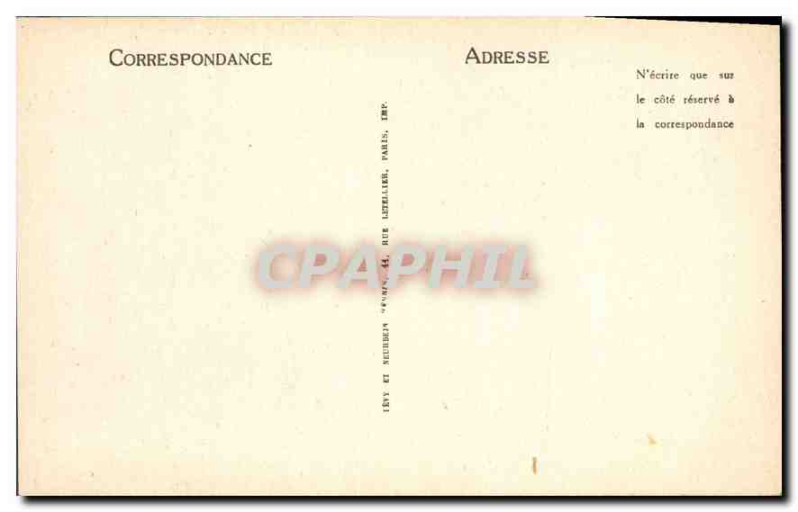 CPA Paris Notre Dame Tympan du portail lateral Sud  — Verso