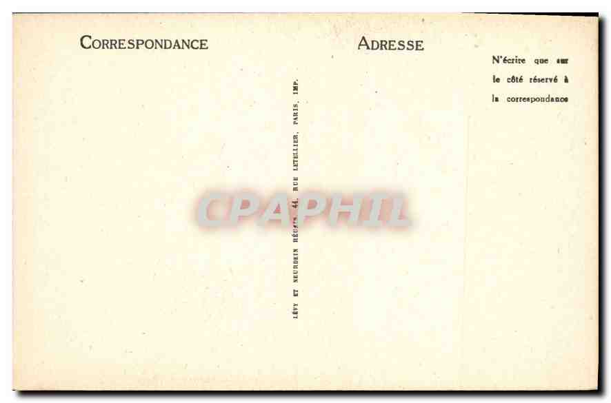 CPA Paris Notre Dame facade Tympan du portail de Droite  — Rückseite