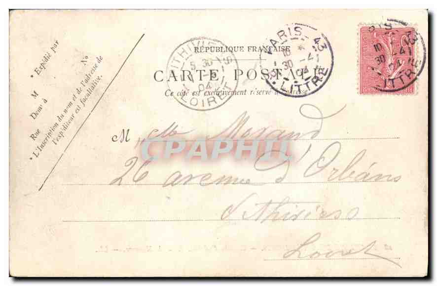 CPA L'Abbaye de Saint Denis Blanche d'Artois Reine de Navarre  — Verso