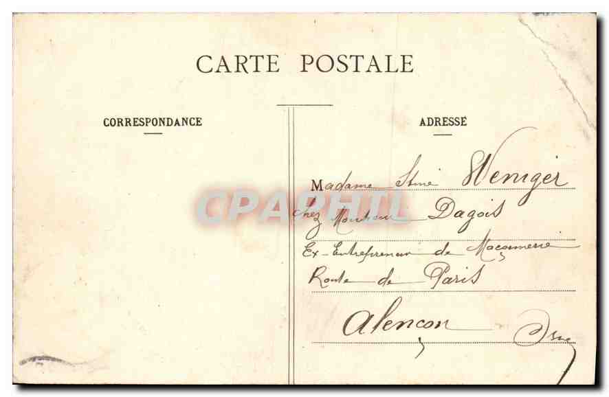CPA Paris jardin des Tuileries  — Rückseite