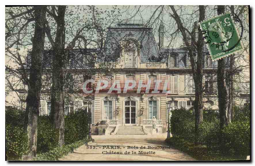 CPA Paris Bois de Boulogne chateau de la Muette 