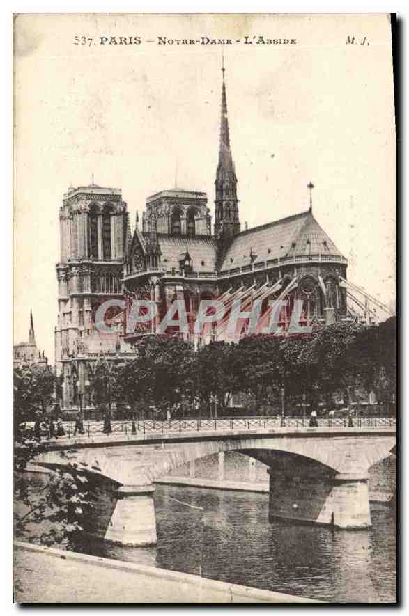 CPA Paris Notre Dame l'Abside 