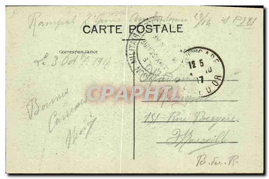 CPA Paris Notre Dame l'Abside  — Rückseite