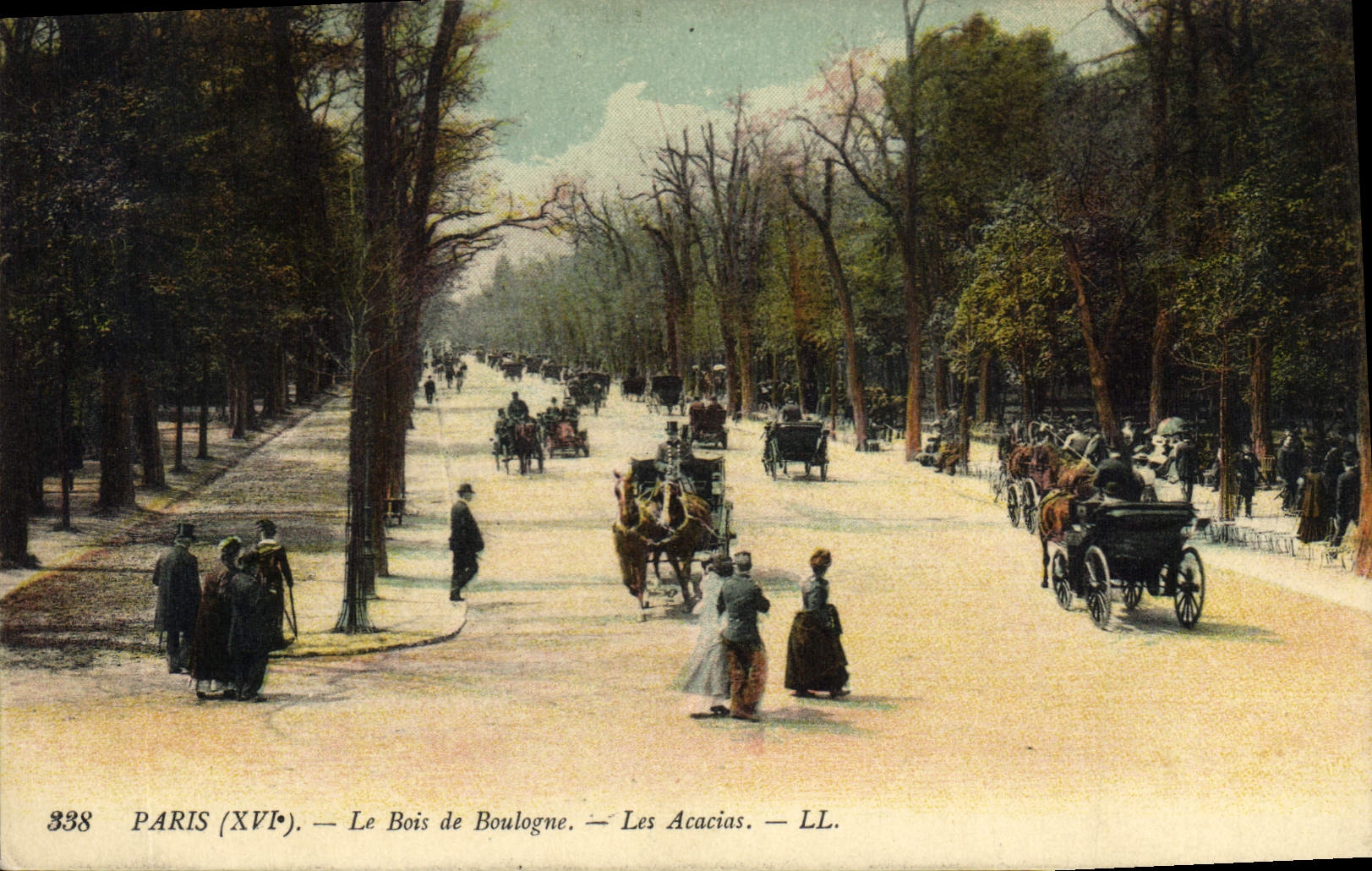 CPA Paris XVI le Bois de Boulogne les Acacias 