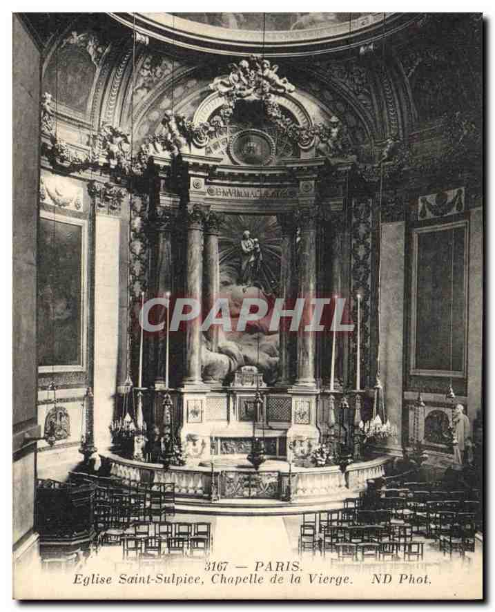 CPA Paris Eglise Saint Sulpice Chapelle de la Vierge 