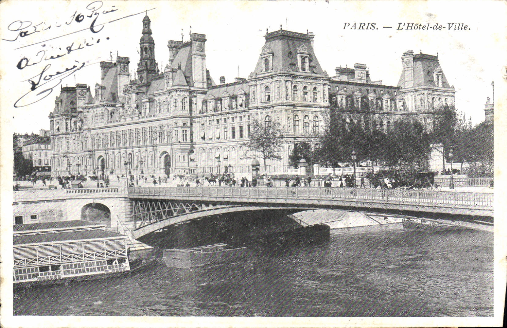 CPA Paris hotel de Ville 