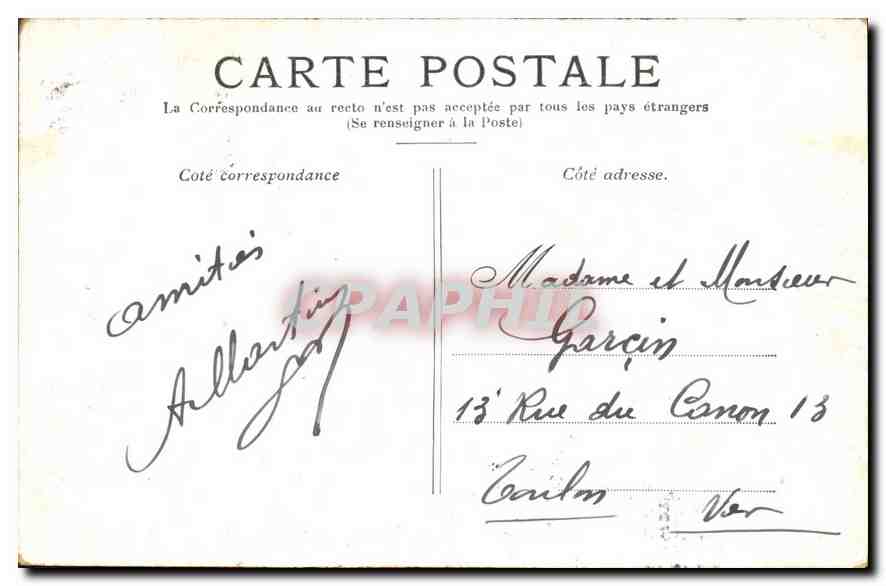 CPA Paris la Colonne Vendome  — Rückseite