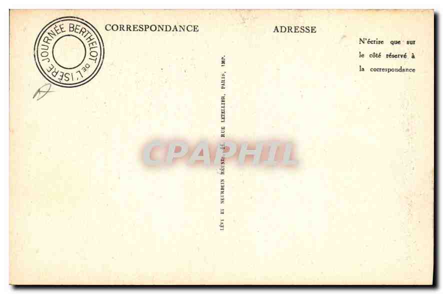 CPA Paris Place Breteuil Monument eleve a la Memoire de Pasteur par Souscription internationale  — Rückseite