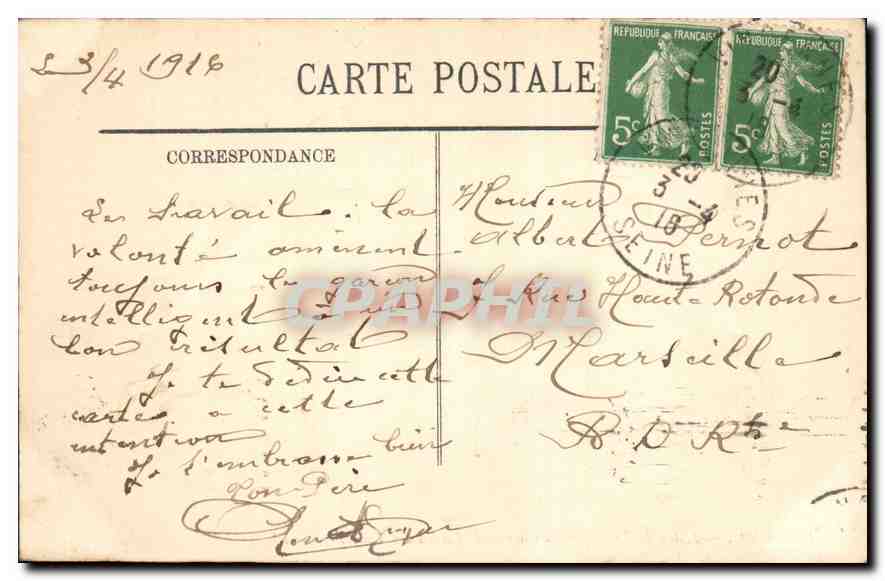 CPA Paris Ier l'Arc de Triomphe du Carrousel Jardin des Tuileries  — Rückseite