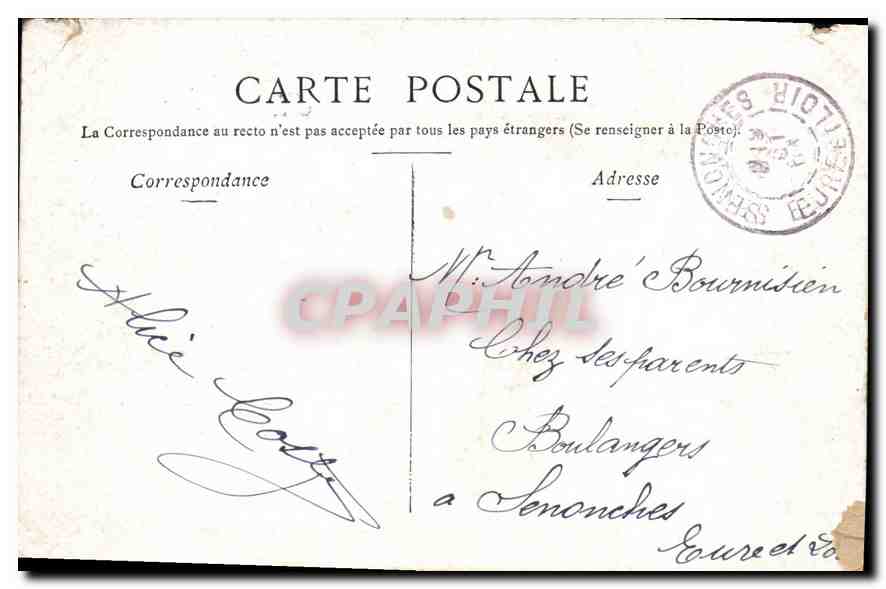 CPA Paris les Arts et metiers et la Rue Reaumur  — Rückseite
