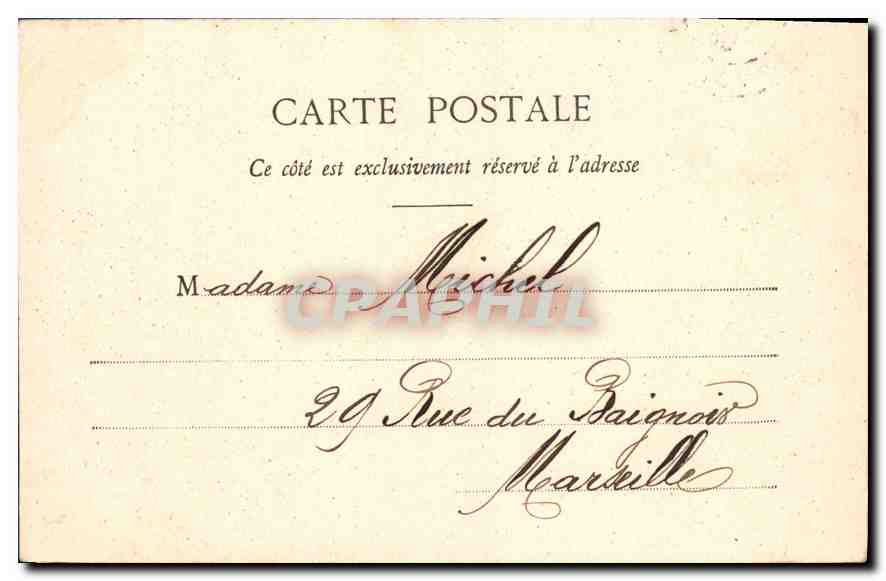 CPA Paris Porte de l'ancien hotel de Clisson  — Verso