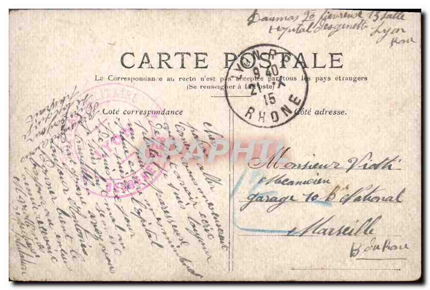 CPA Paris la Colonne Vendome  — Rückseite