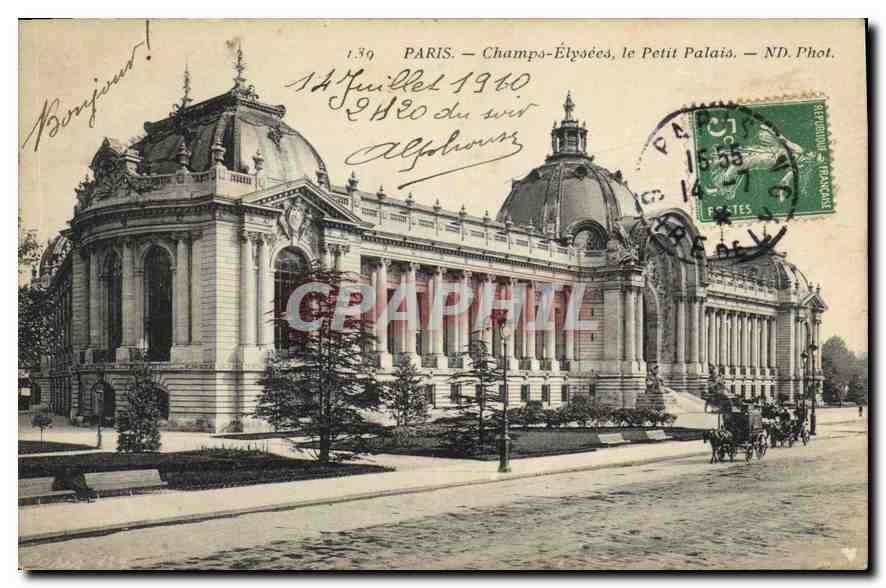 CPA Paris Champs Elysees le Petit Palais 