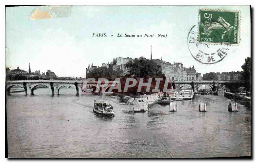 CPA Paris la Seine au Pont Neuf 
