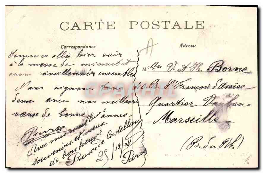 CPA Paris Le Parc Monceau Le Pont  — Rückseite