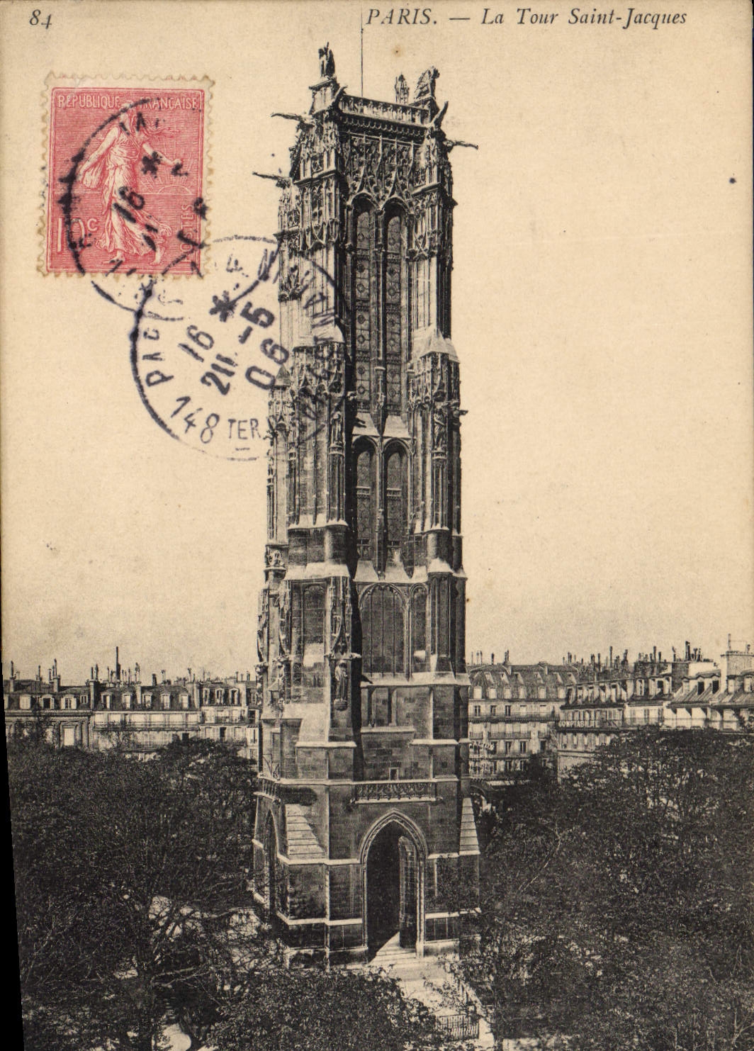 CPA Paris La Tour Saint Jacques 
