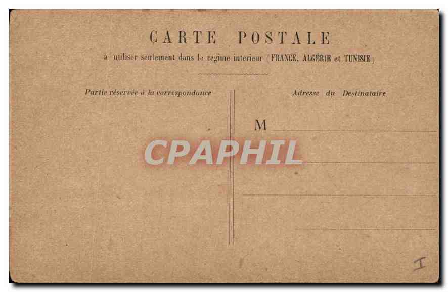 CPA Paris Les Buttes Chaumont  — Verso