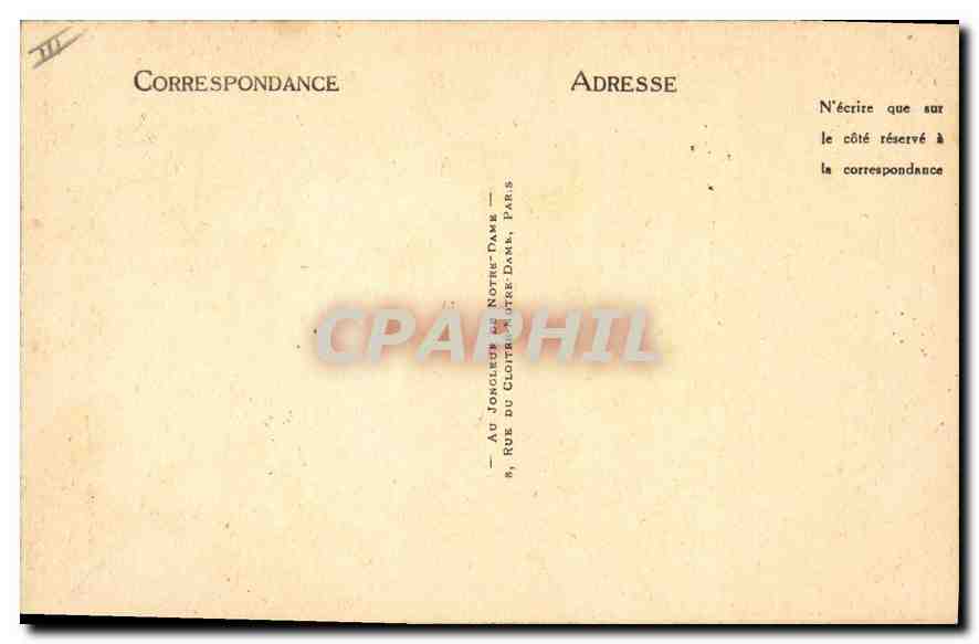 CPA Paris Hotel Lauzun Porte d'Entree et Balcon sur le Quai  — Verso