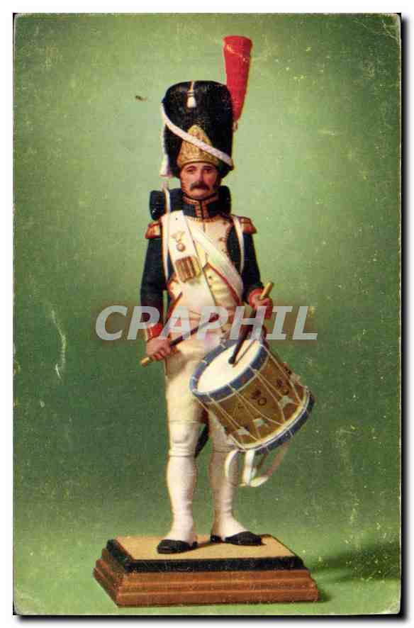 CPA Ier Empire Grenadier a pied de la Garde imperiale Tambour 