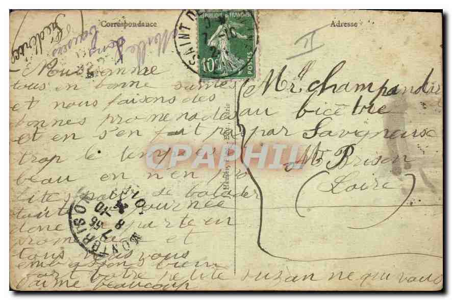 CPA Paris Arc de Triomphe de l'Etoile Tombe du Soldat Inconnu et Flamme du Souvenir  — Rückseite