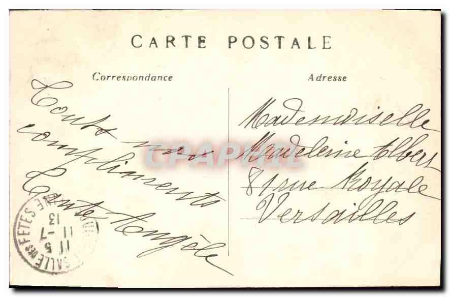 CPA Paris Bois de Boulogne Le Moulin de Longchamps  — Rückseite