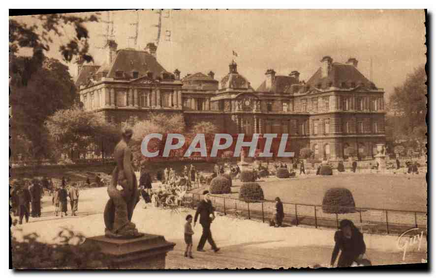 CPA Paris et ses merveilles Jardin et Palais du Luxembourg 