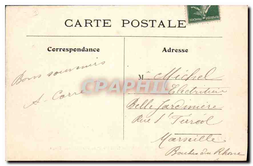 CPA Paris Historique Les Arenes de Lutece rue Monge  — Verso