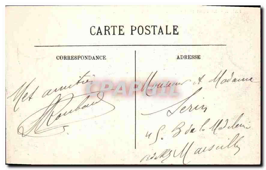 CPA Paris Le Pont de la Concorde et la Chambre des Deputes  — Rückseite