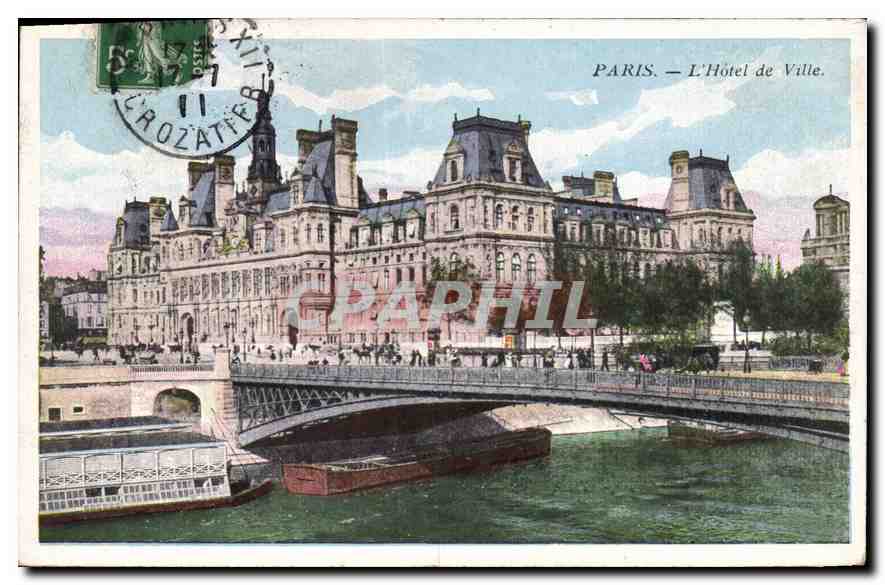 CPA Paris L'Hotel de Ville 