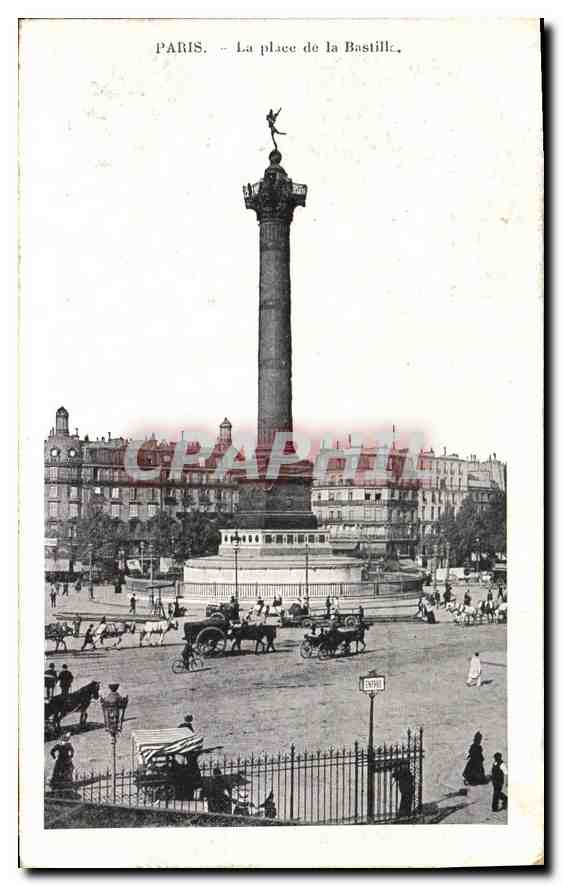 CPA Paris la Place de la Bastille 