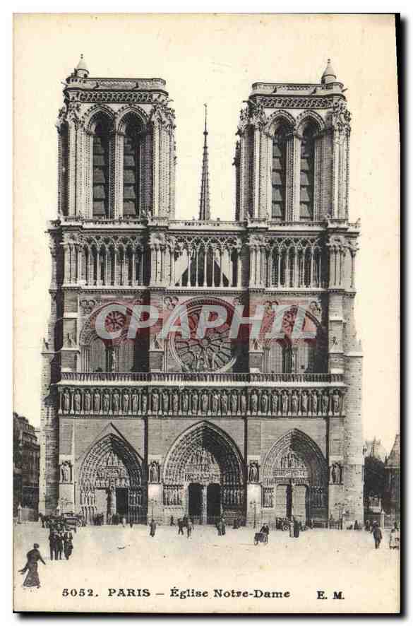 CPA Paris Eglise Notre Dame 