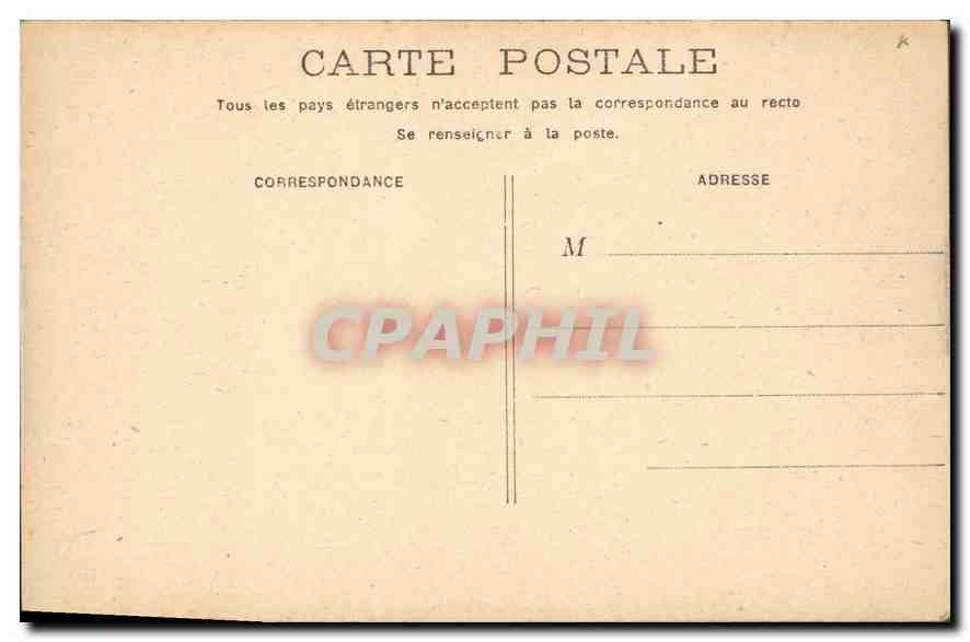 CPA Paris Cour du Carrousel  — Verso