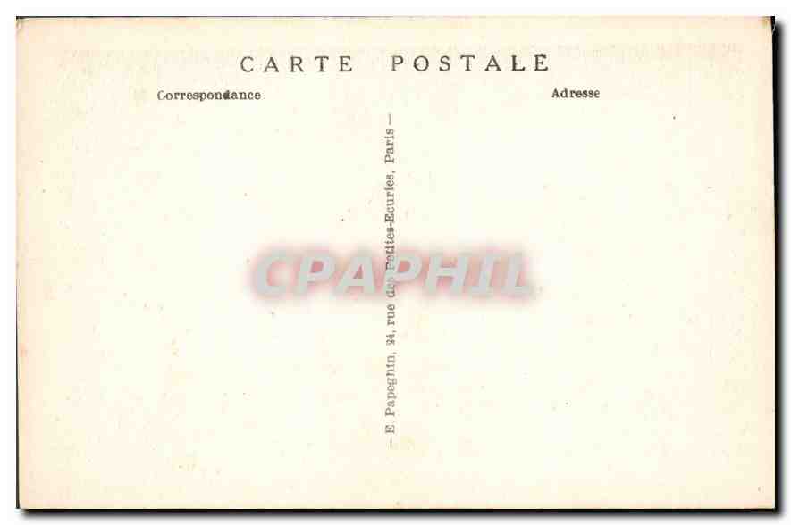 CPA Paris la Nuit Arc de Triomphe de L'Etoile  — Rückseite