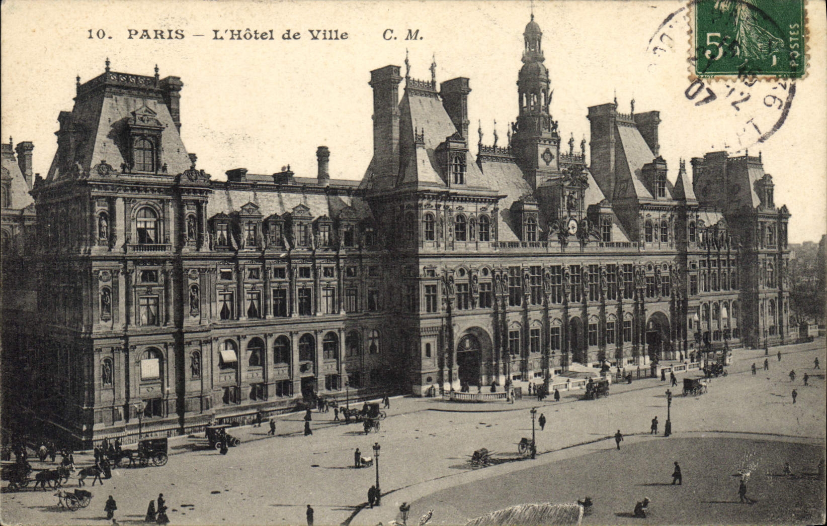 CPA Paris l'Hotel de Ville 