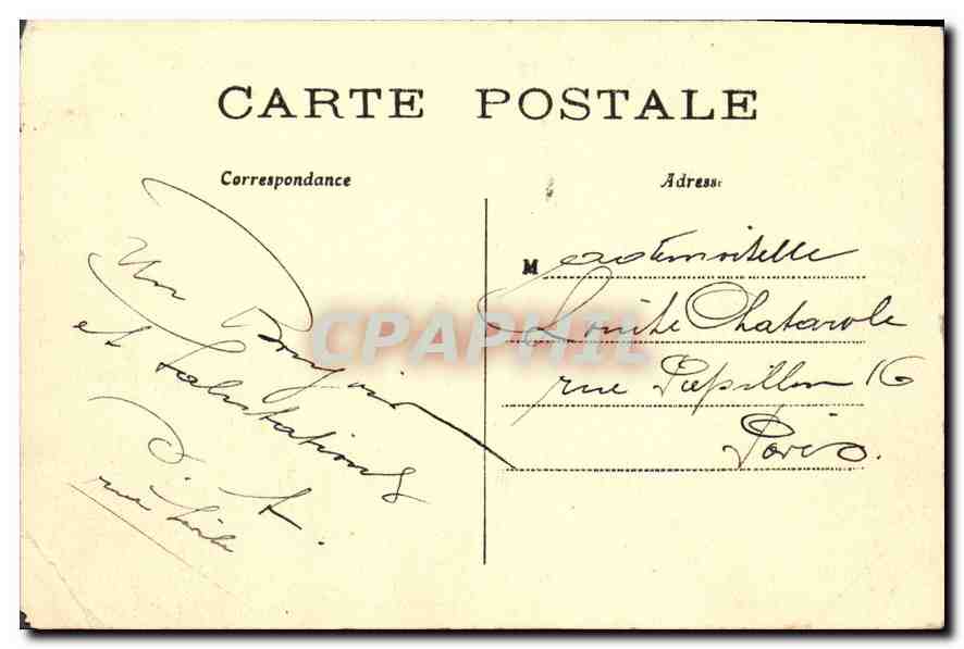 CPA Paris Le Grand Palais des Champs Elysees  — Rückseite