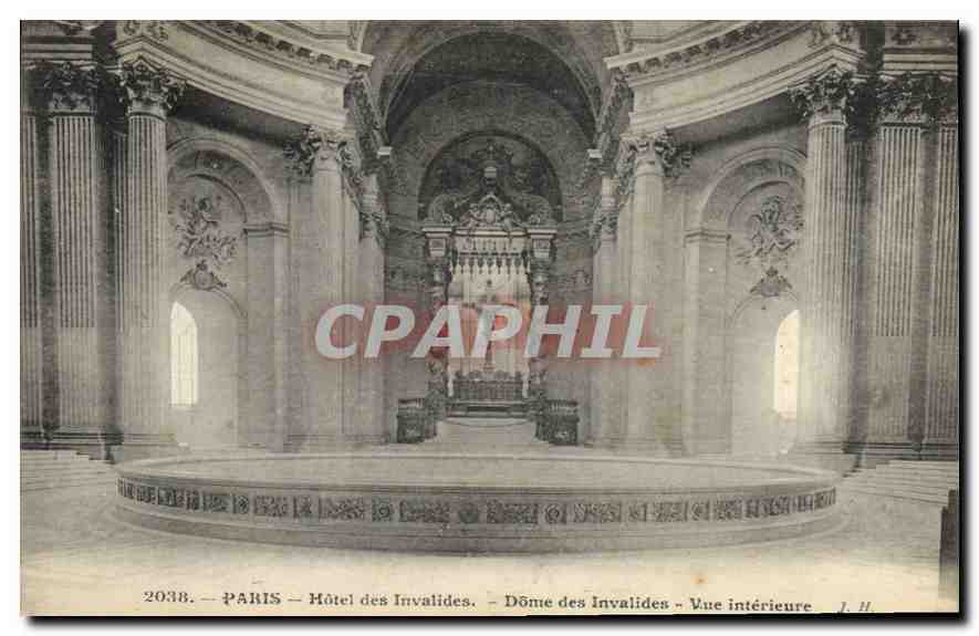 CPA Paris Hotel des Invalides Dome des Invalides Vue interieure 