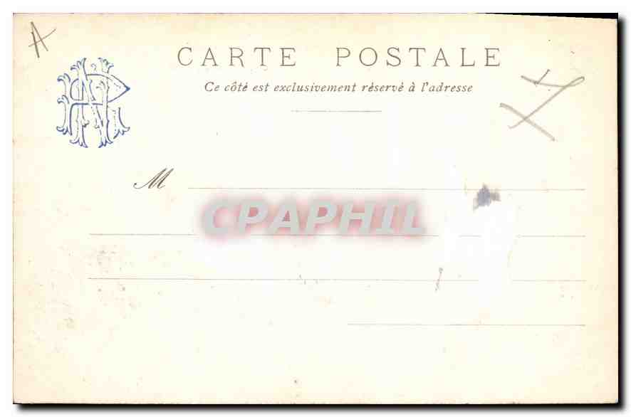 CPA Paris Cour du Louvre  — Rückseite