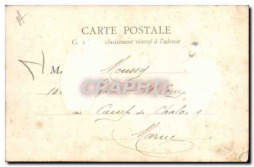 CPA Paris Place du Carrousel et Palais du Louvre  — Rückseite