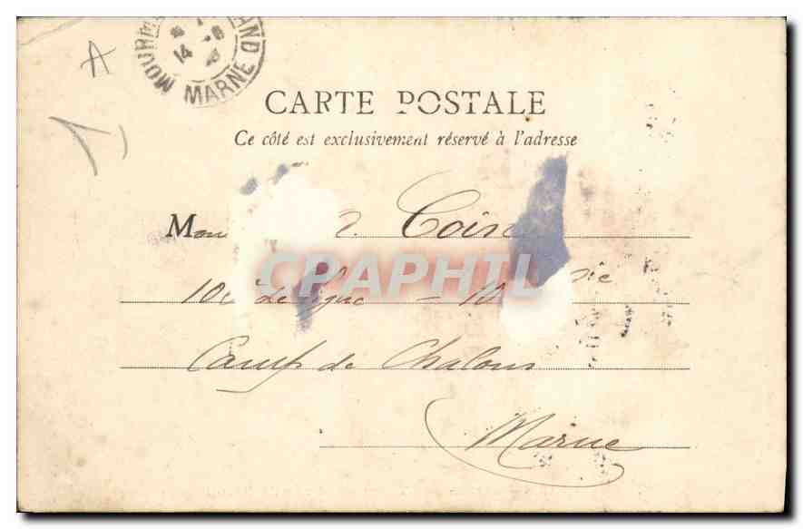 CPA Paris Jardin des Tuileries et rue de Rivoli  — Rückseite