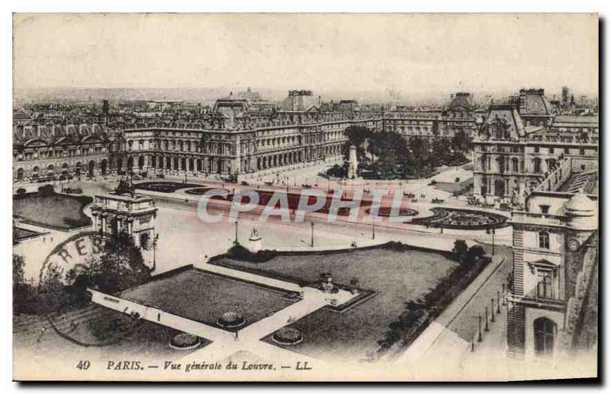 CPA Paris Vue generale du Louvre 