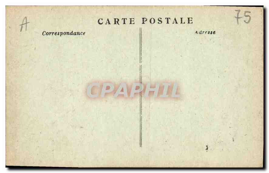 CPA Paris Statue et Place de la Republique  — Rückseite