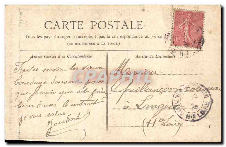 CPA collection Petit Journal Paris La Porte Saint Denis  — Rückseite