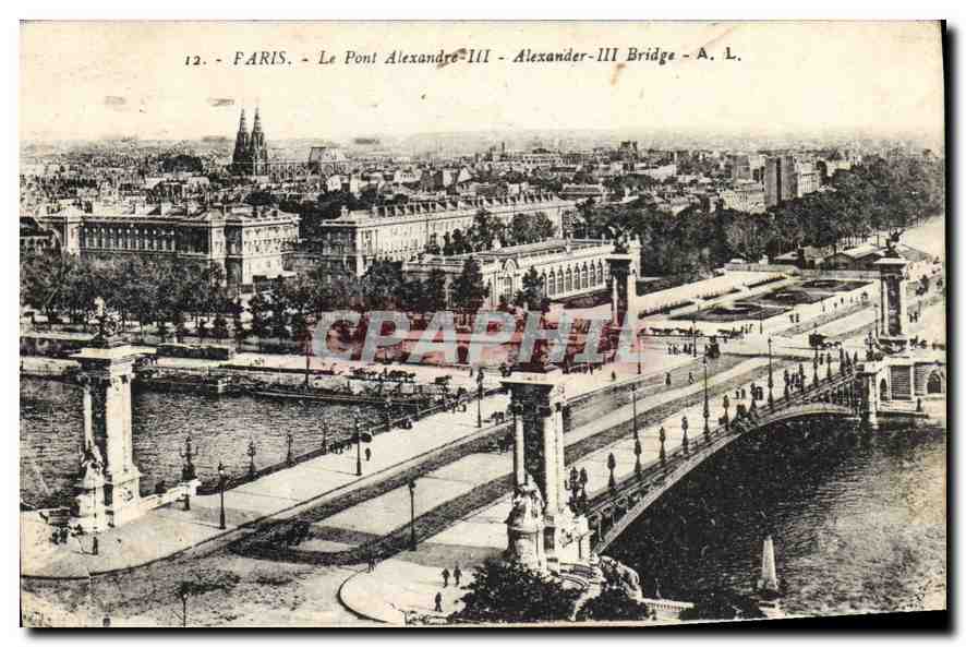 CPA Paris Le Pont Alexandre III 