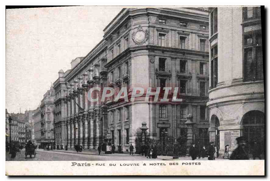 CPA Paris Rue du Louvre & hotel des Postes 
