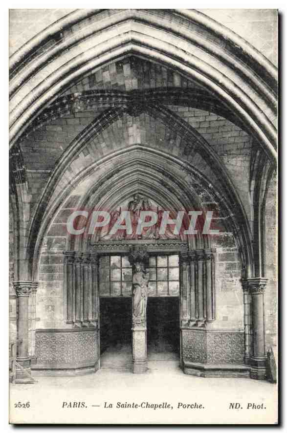 CPA Paris La Sainte Chapelle Porche 