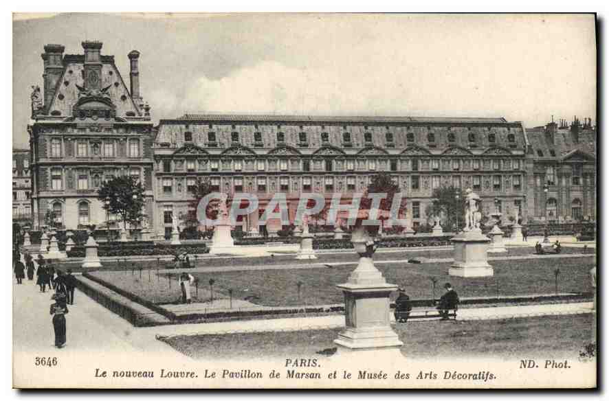 CPA Paris Le nouveau Louvre Le Pavillon de Marsan et le Musee des Arts Decoratifs 