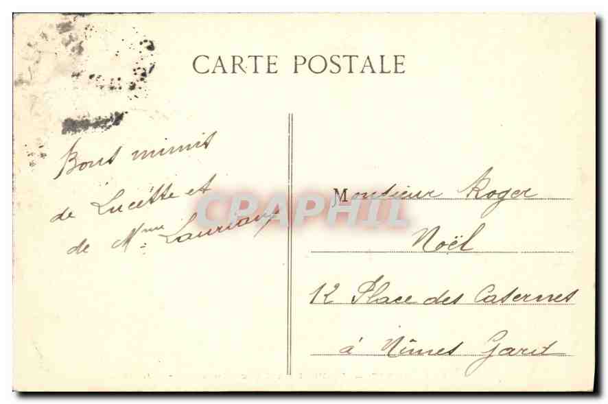 CPA Paris Le Pont du Parc Monceau  — Rückseite