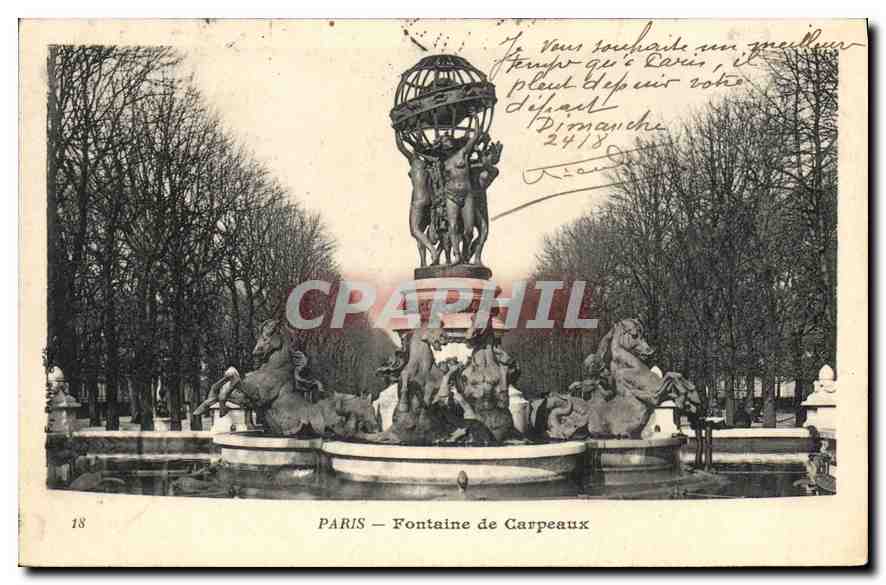 CPA Paris Fontaine de Carpeaux 